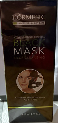 KORMESIC Professional Skin Care Bamboo Charcoal Black Face Mask 3.53 oz