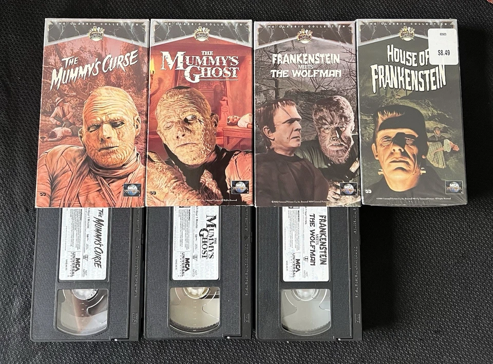 Lot of 4 Universal Monsters VHS Classics Creature - Image 4 of 4