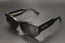 GUCCI GG1215S 002 Black Dark Grey Women's 51 mm M Size Sunglasses