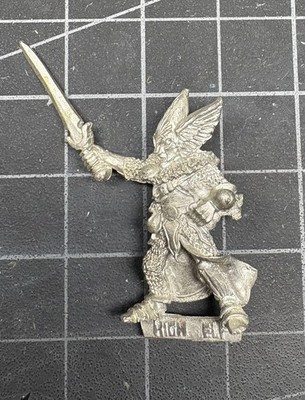 Citadel Warhammer High Elf / Wood Elf Command General NOS Metal OOP c1987