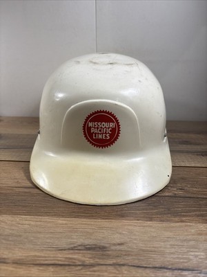 White Missouri Pacific Lines Helmet Willson Feather Kap No. 65 Hard Hat