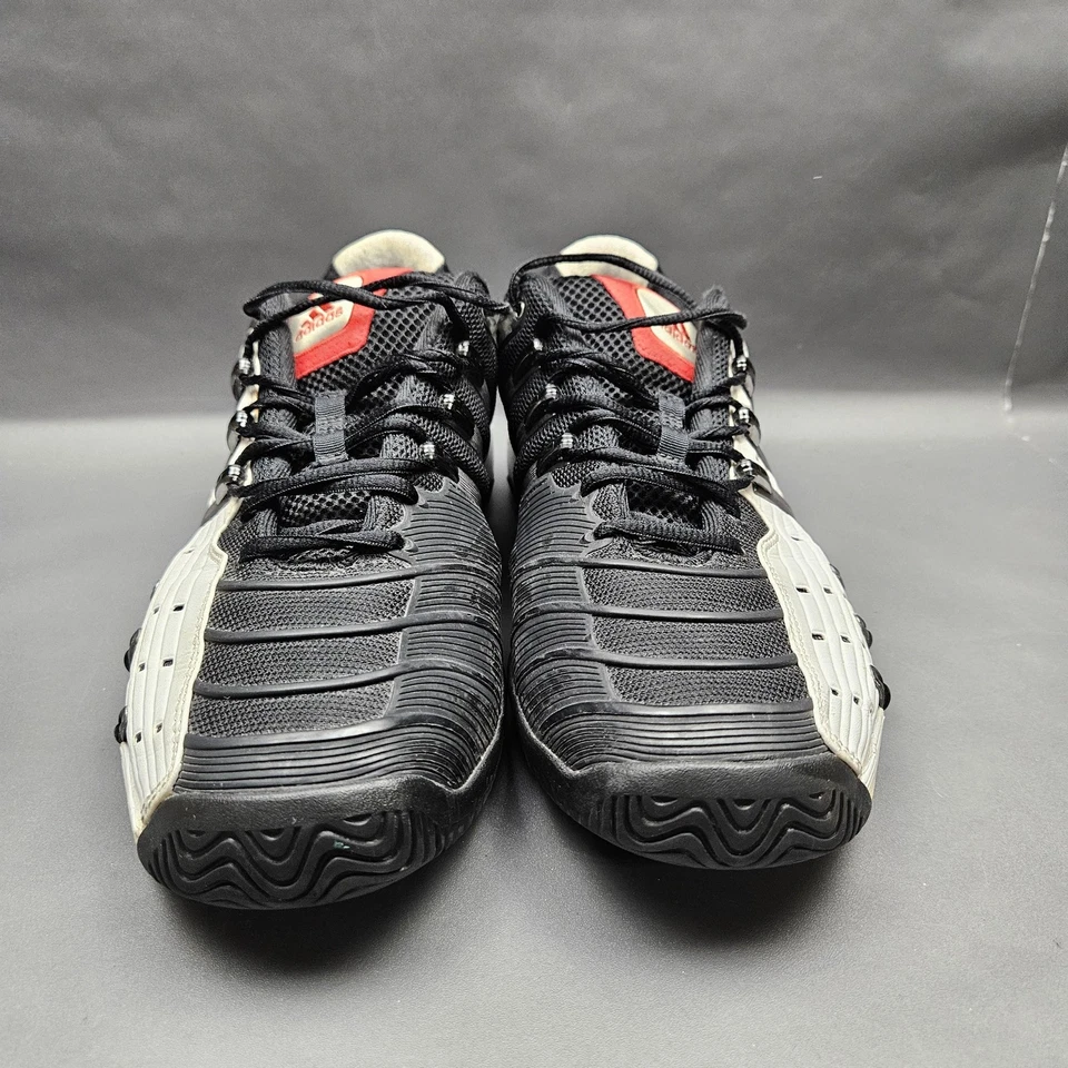 Adidas Barricade V Classic Shoes Mens 12 Black White Tennis Court Y2k Sneakers - Image 3 of 4