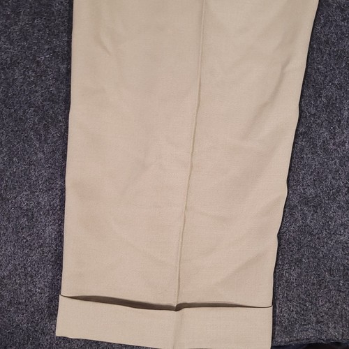 Brooks Brothers Wool Dress Pants Mens 34x31 Beige Pleated Trousers Slacks Formal - Picture 11 of 13