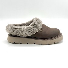 BOBS from Skechers Shoes Womens Size 6 Faux Fur Lined Memory Foam Clog Mule