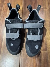 EVOLV Defy Shoes Rock Climbing Black Gray TRAX Double Strap Mens Size US 13