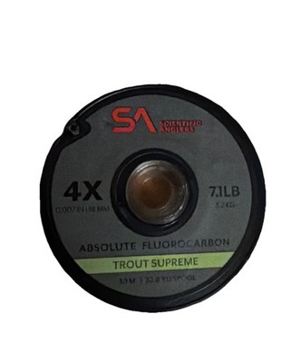 SCIENTIFIC ANGLERS ABSOLUTE FLUOROCARBON TROUT TIPPET 4X