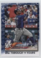 2021 Topps Through the Years Facsimile Reprints Blue Ronald Acuna Jr #TTY-24 sh7
