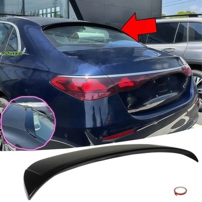 Gloss Black Rear Window Roof Spoiler For 2024-26 Mercedes E-Class W214 All Sedan