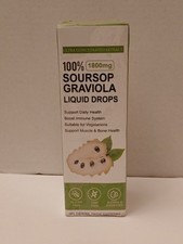 Soursop Graviola Liquid Drops Immune Support 1800mg 60ML Exp: 3/2027