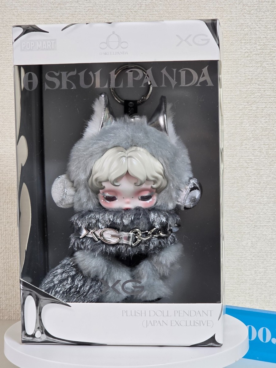 SKULLPANDA x XG Plush Doll Pendant collaboration POP MART Japan