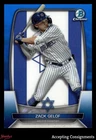 2023 Bowman Chrome WBC Flag Blue Refractors #WBC37 Zack Gelof ROOKIE 36/75
