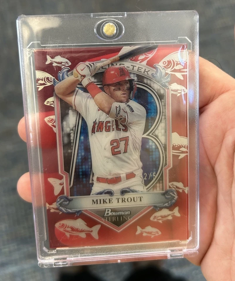 2024 Bowman Sterling Tek Mike форель КРАСНАЯ SSP /5 подходящих цветов ацетат 🔥 - Изображение 2 из 4