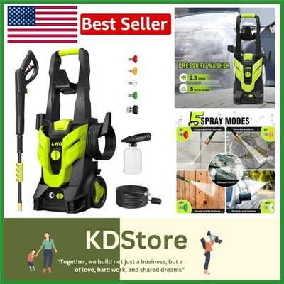 #ad EcoPower 2030 PSI High Pressure Electric Power Washer with Foam Cannon amp; Quic... $203.99