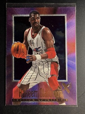 1996-97 EX 2000 M14 Hakeem Olajuwon Houston Rockets #25