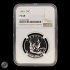 1963 Franklin Silver Half Dollar 50C NGC PF68  -E287