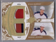 2013-14 SPx Rookie Materials Combos Boone Jenner Ryan Murray #RM2-CBJ RC 17/25