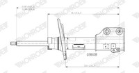 Monroe StoßDäMpfer Vorne Links FüR Opel Corsa F P2JO Peugeot 208 II Ub_ Up_