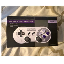 8Bitdo SN30 Pro Bluetooth Gamepad Gray Purple...