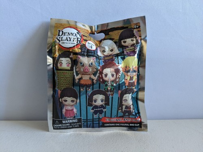 #ad Demon Slayer Series 4 3D Foam Figure Bag Clip NEW UNOPENED $9.49