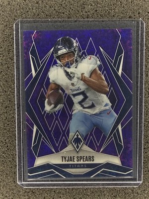 2025 Panini Phoenix #56 Tyjae Spears Purple Winter Prizm #/249