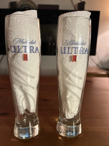 Michelob ultra altitude 16 Oz  9" tall pilsner beer glassware