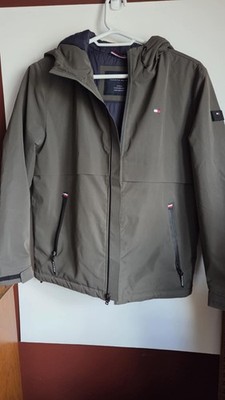 Tommy Hilfiger Men's  Coat Stretch Water Resistant Size M Dark Green