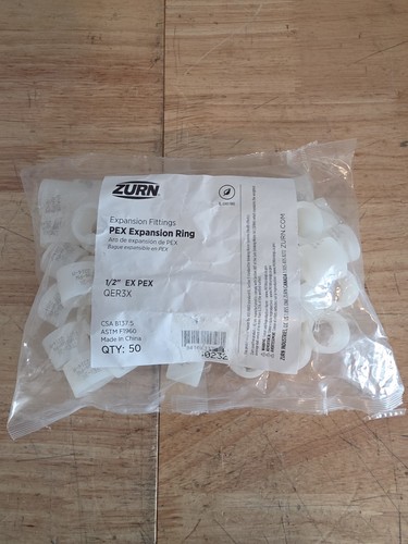 ZURN PEX EXPANSION RINGS 1/2" PEX QER3X (50 Pack)