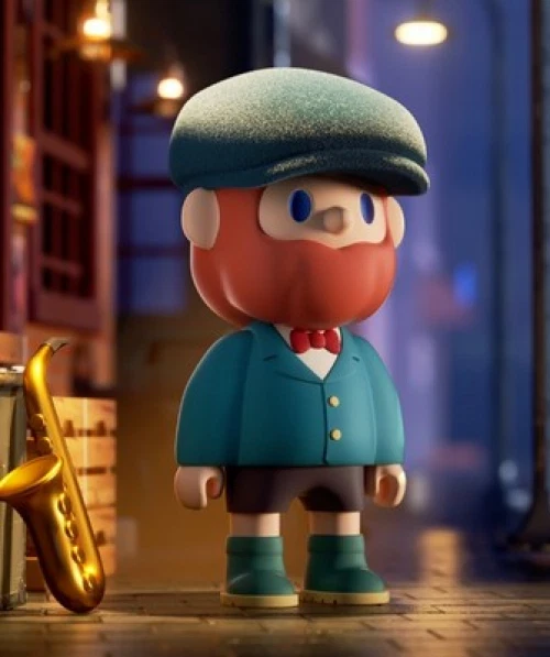 Figuras de acción confirmadas de caja ciega de músico de colección Farmer Bob genuinas Foto 3 de 4