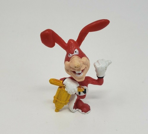 VINTAGE 1989 DOMINO'S PIZZA RESTAURANT AVOID THE NOID JACKHAMMER FIGURE PVC TOY - Picture 2 of 6