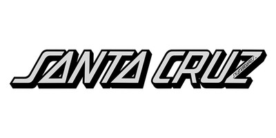Santa Cruz Classic Strip Skateboard Sticker 5in si Silver