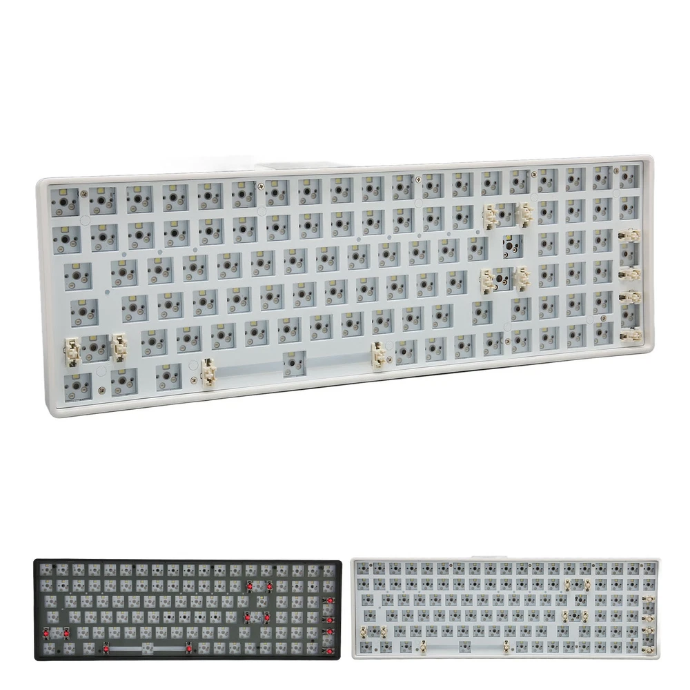 96-Key Hot-Swappable Mechanical Keyboard DIY Kit with 5-Pin Switches