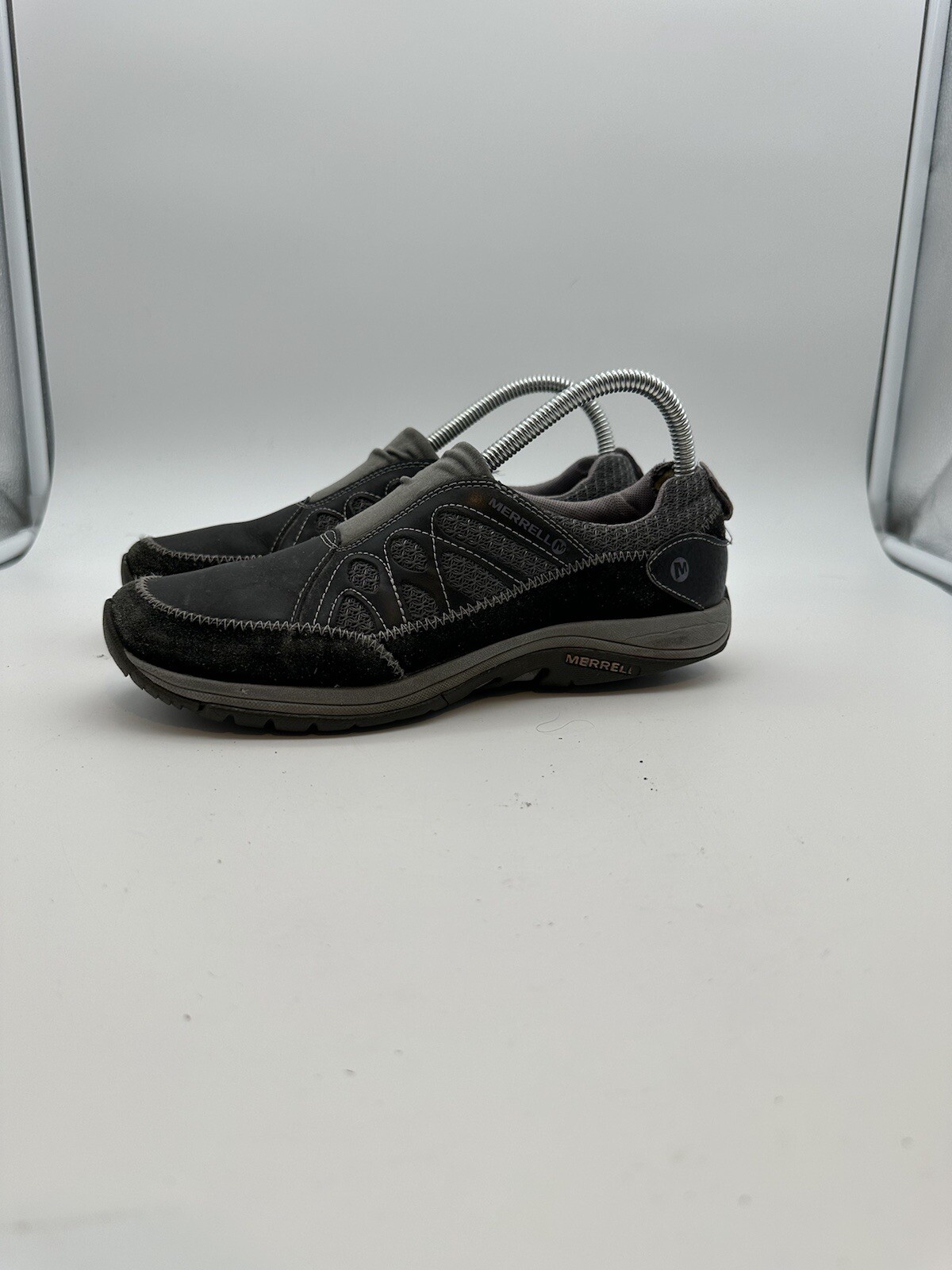 Merrell Andean Lace Hiking Shoes Black Sea Fog Purple Womens Size 7.5