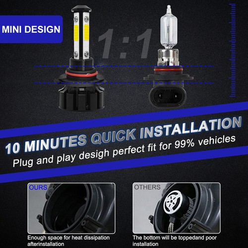 For 2019 2020 2021 Ram 1500 2500 3500 6500K LED Headlight Hi/Low Beam Fog Light - Picture 6 of 12