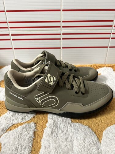 Men Size 10 Adidas Five Ten Kestrel Lace Mountain Bike Shoes GZ9252 Dark Green