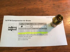16191N-10-10 Parker 91 Series Hose End Compression Airbrake