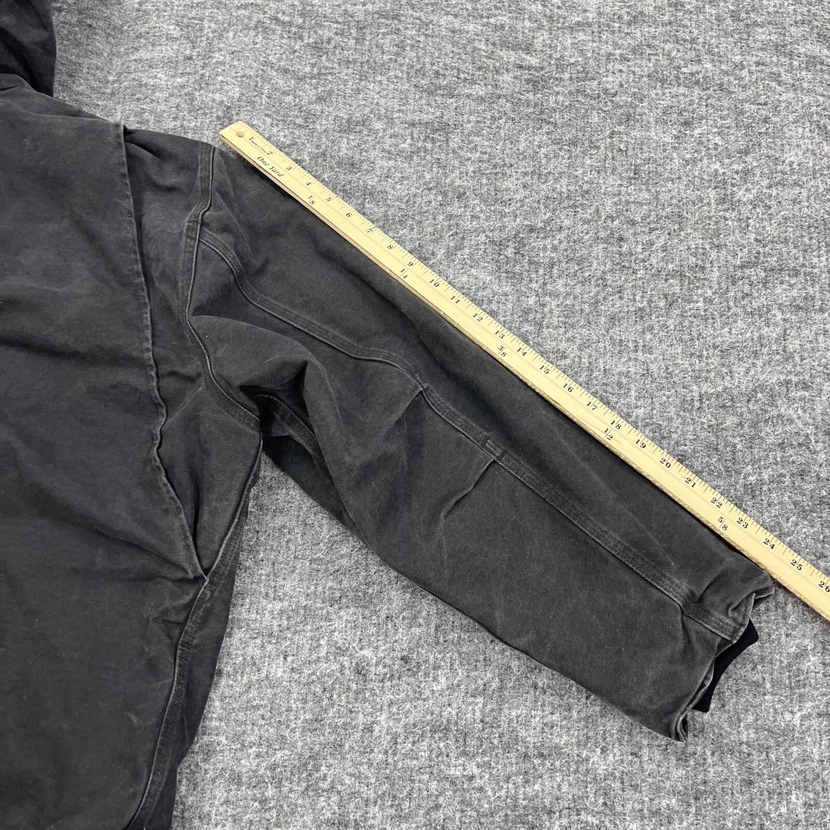 Carhartt J141 Sherpa Lined Jacket Mens 2XL Black Duck Canvas Carhartt J141 Sherpa Lined Jacket Mens 2XL Black Duck Canvas