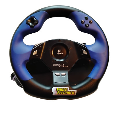 Logitech Driving Force Feedback E-UC2 Racing Wheel USB PS2 PS3 PC | WHEEL ONLY