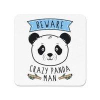Beware VerrüCkte Panda Mann KüHlschrankmagnet - Lustig Tiere Süß