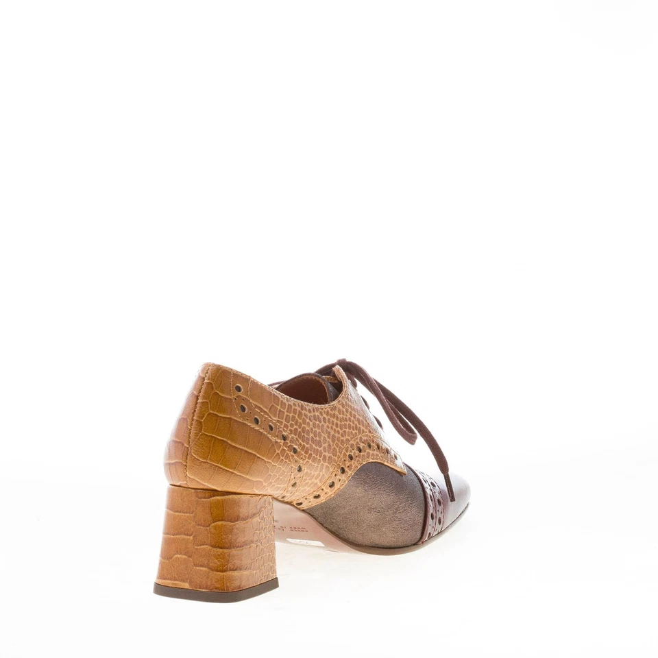 CHIE MIHARA women shoes Vynya multicolor laced oxford shoes ocre bordeaux iron - Image 4 of 4