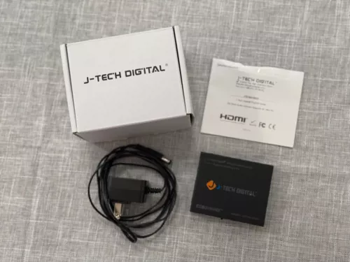 J-Tech Digital JTD18G-H5CH 5-Port HDMI 2.0 Switch with Remote - Open Box