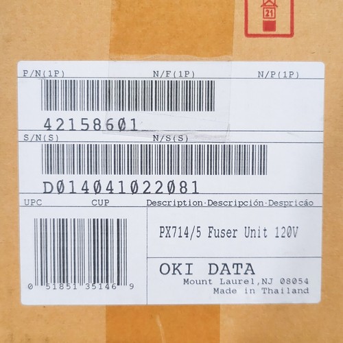 OKI Data 42158601 PX714/5 120V Fuser Unit New - Afbeelding 2 van 5