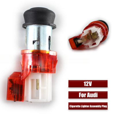 audi q7 cigarette lighter replacement ABS Car Cigarette Lighter 12V Socket Assembly Plug For Audi A4 A5 A6 A8 Q7