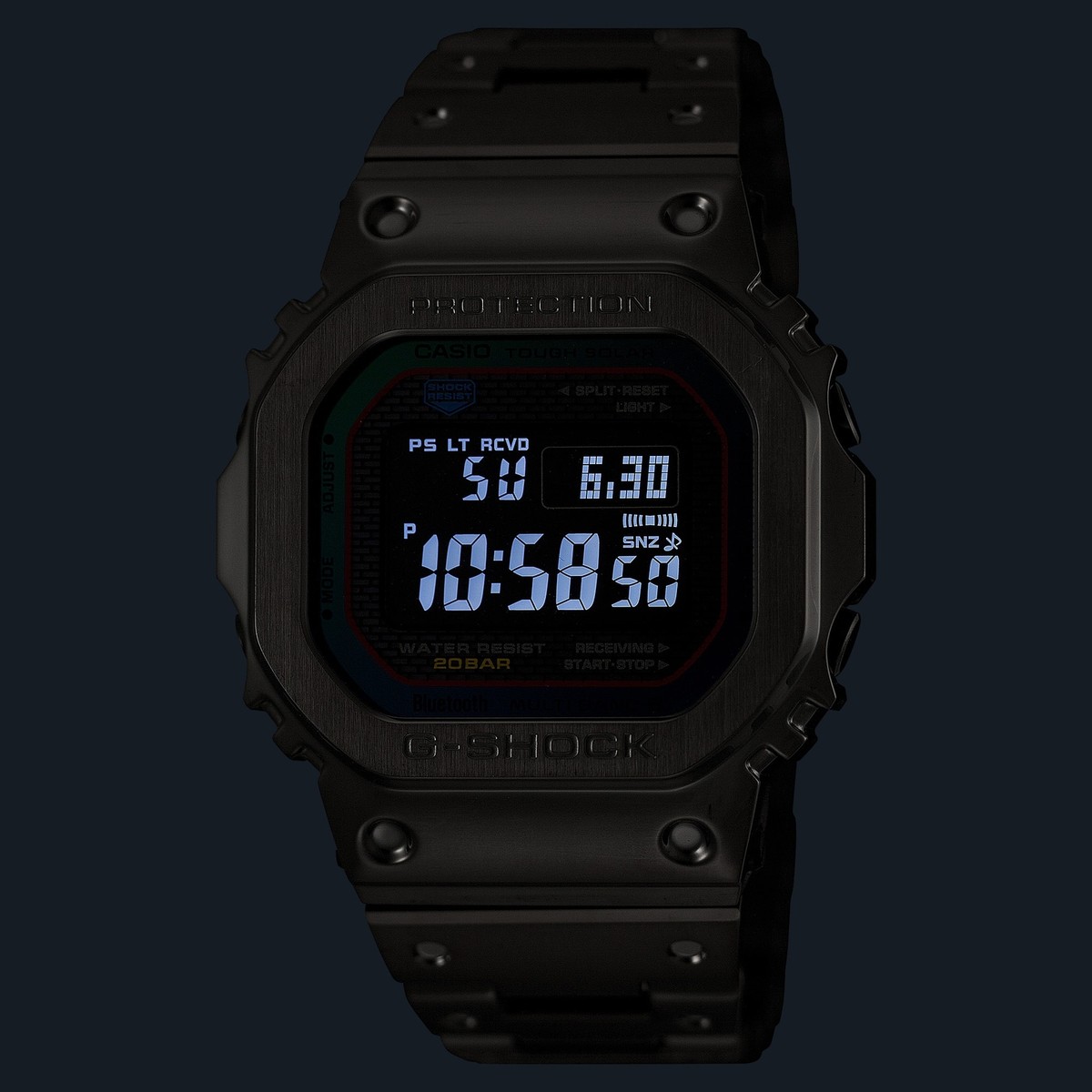CASIO G-SHOCK GMW-B5000BPC-1JF Metal Rainbow Black Bluetooth Radio