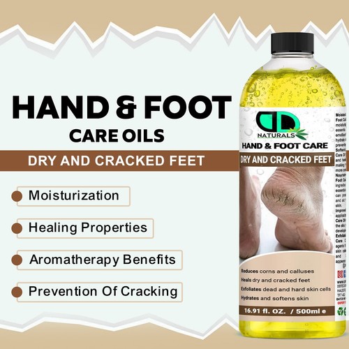 "Foot & Hand Care Massage Oil – Soothing Relief for Sore Feet, Cracked Heels, UK - Picture 2 of 5
