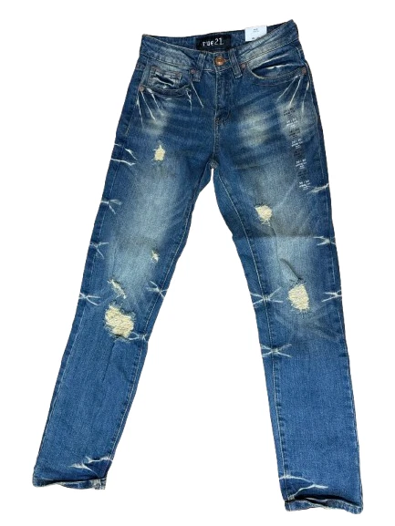 Jean Rue21 Slim Taper 26 30 vieilli Supreme Flex