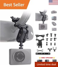Universal Rearview Mirror Holder for Dash Cameras - Rotatable and Heat-Resistant