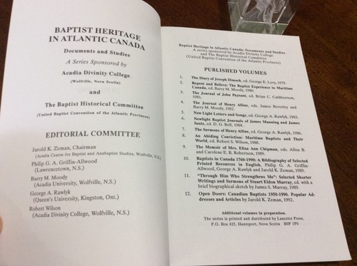 Offene Türen: Canadian Baptists 1950-1990 von Jarold K. Zeman 1992 Taschenbuch - Bild 6 von 17