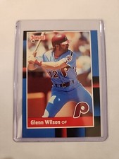 ERROR BASEBALL CARD Glenn Wilson 1988 Donruss #262 Philadelphia Phillies UNIQUE