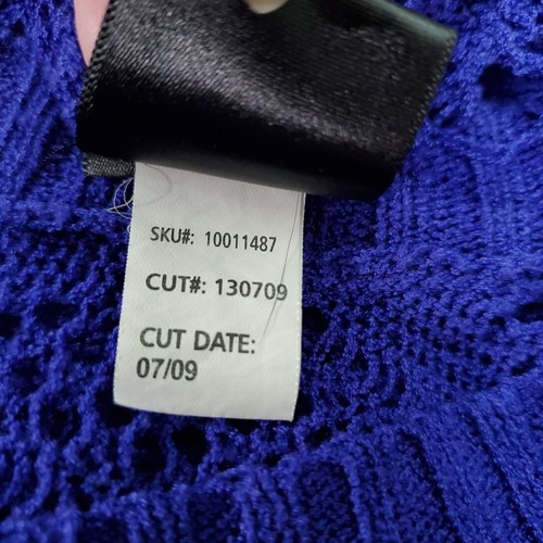 Suéter Pullover Torrid 1 Talla Grande 1X Tejido Abierto Manga Dolman Elastizado Azul - Imagen 6 de 6