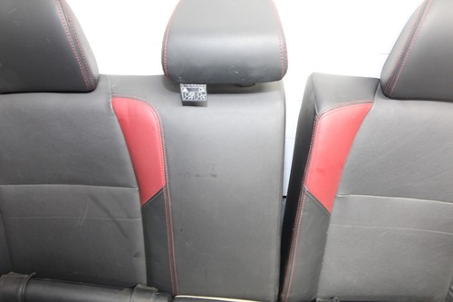 15-21 SUBARU WRX STI OEM SEAT SET FRONT REAR LEFT RIGHT LEATHER BLACK RED SEATS - Picture 15 of 19